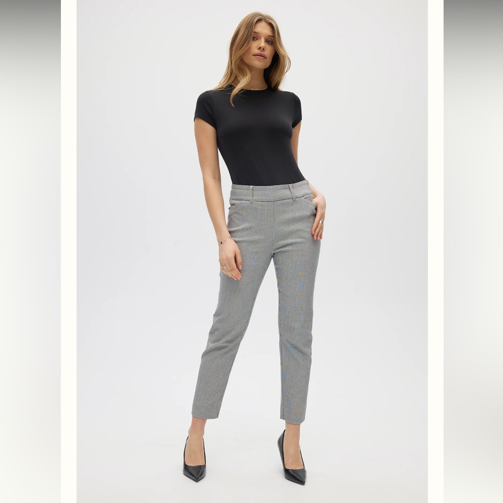 Hilary Radley Essential Stretch Micro-Pattern Pants